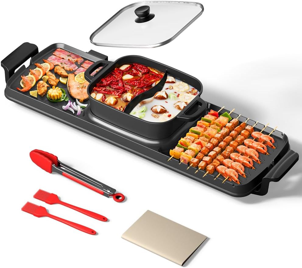 Hot Pot Electric - Smokeless Electric Hot Pot & Grill