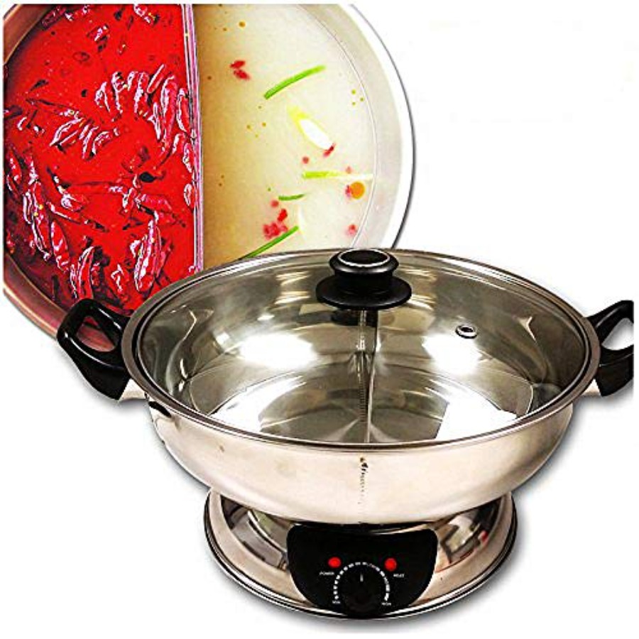 Hot Pot Electric - 5.1 L Electric Dual-Sided Shabu Shabu