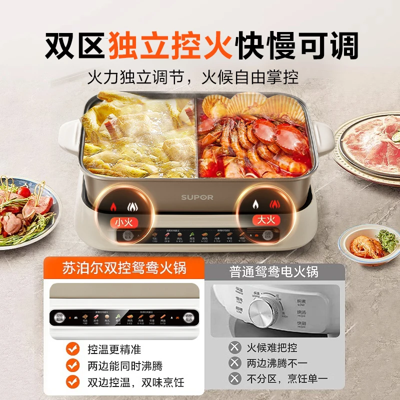 Electric hot pot double-flavor - đánh giá và giá Hot Pot Electric