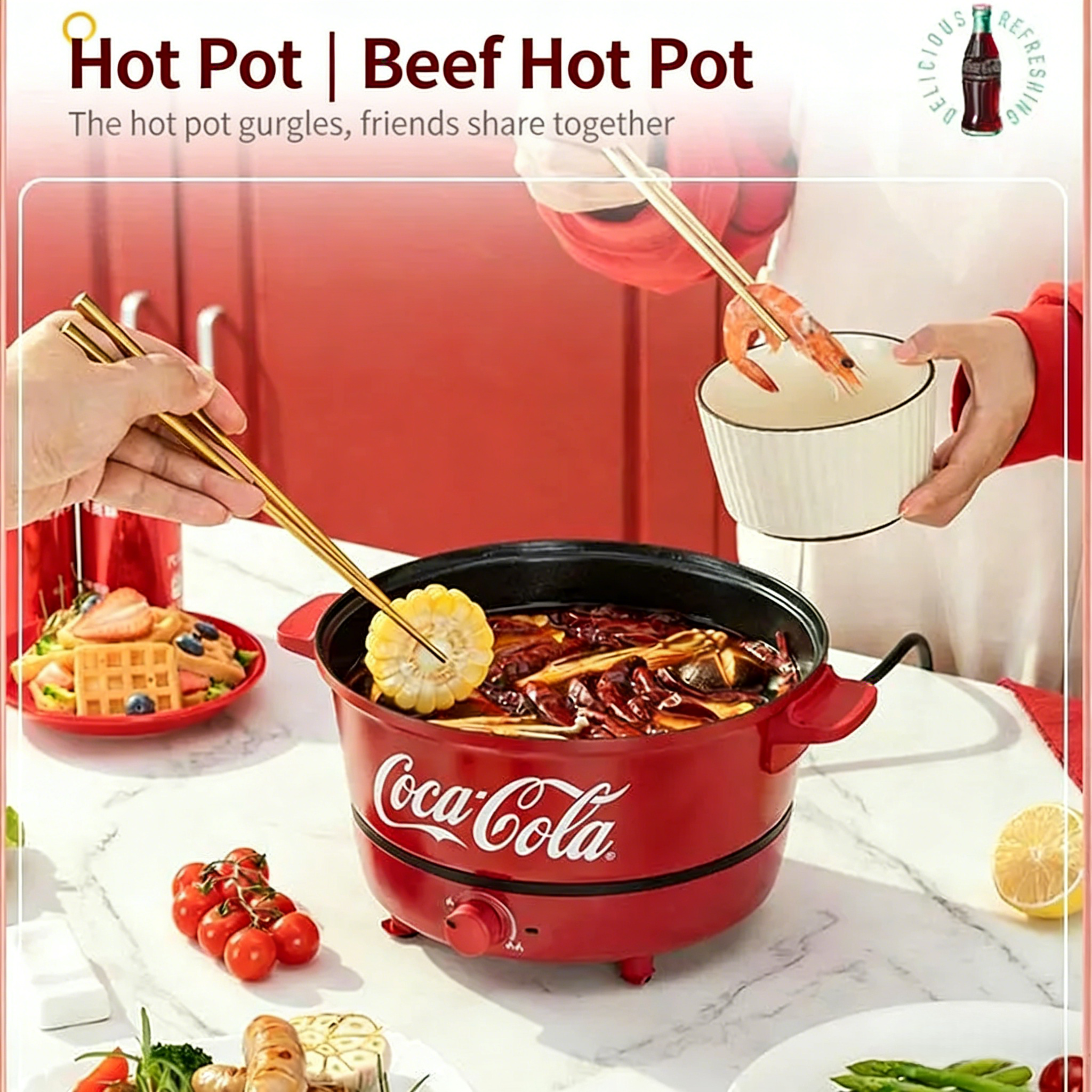Coke 220V Portable Electric Mu - đánh giá và giá Hot Pot Electric