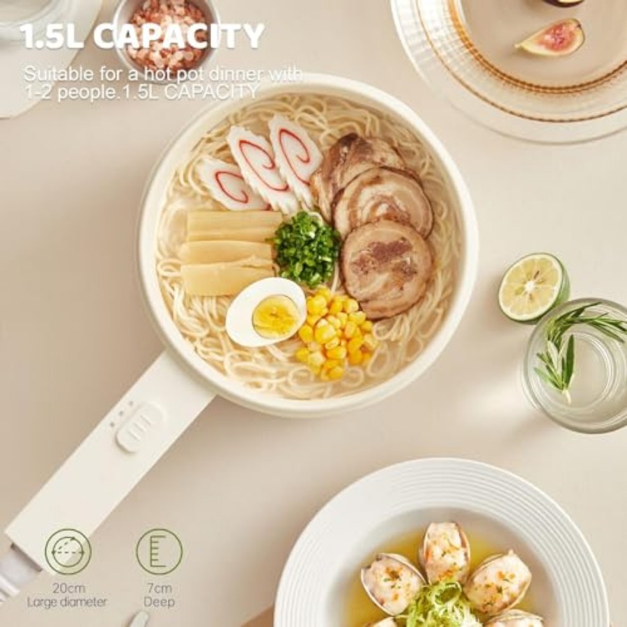 Electric Hot Pot 1.5L Ceramic  - đánh giá và giá Hot Pot Electric