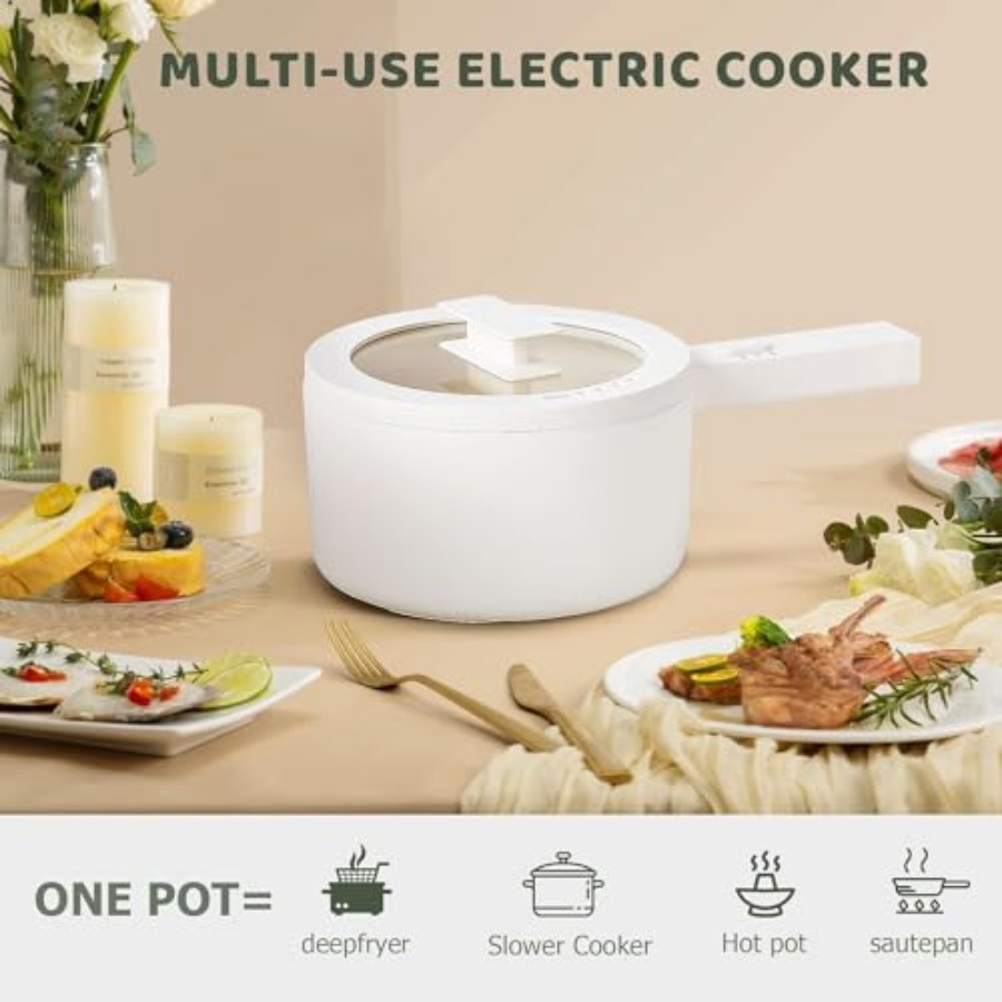 Electric Hot Pot 1.5L Ceramic  - đánh giá và giá Hot Pot Electric