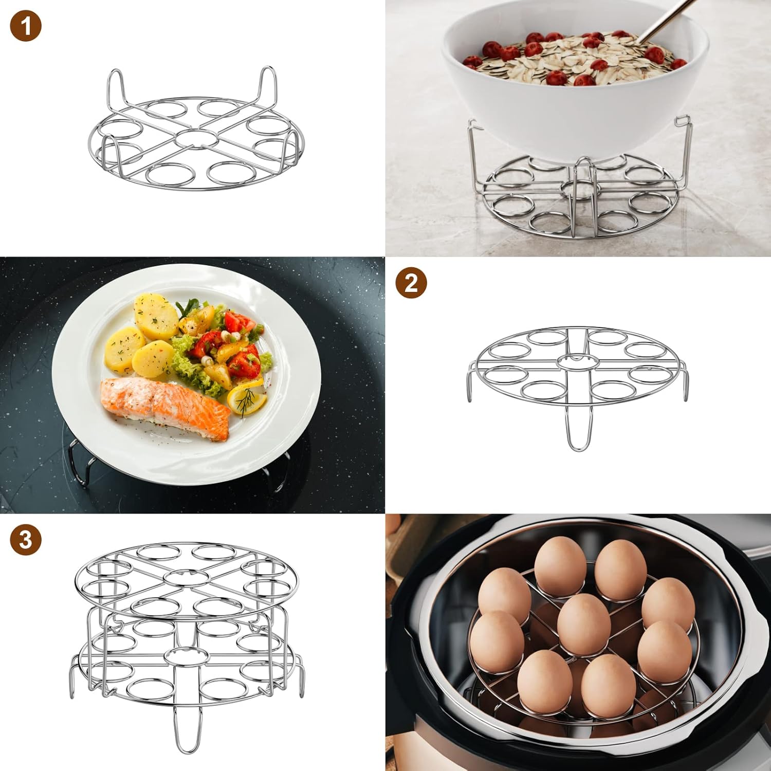 Stainless Steel Egg Steamer Ra - đánh giá và giá Instant Pot Pressure Cooker