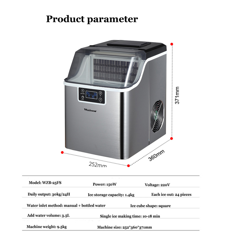 PBOBP Ice Cube Maker 30KG Wate - đánh giá và giá Kitchen Appliances Commercial