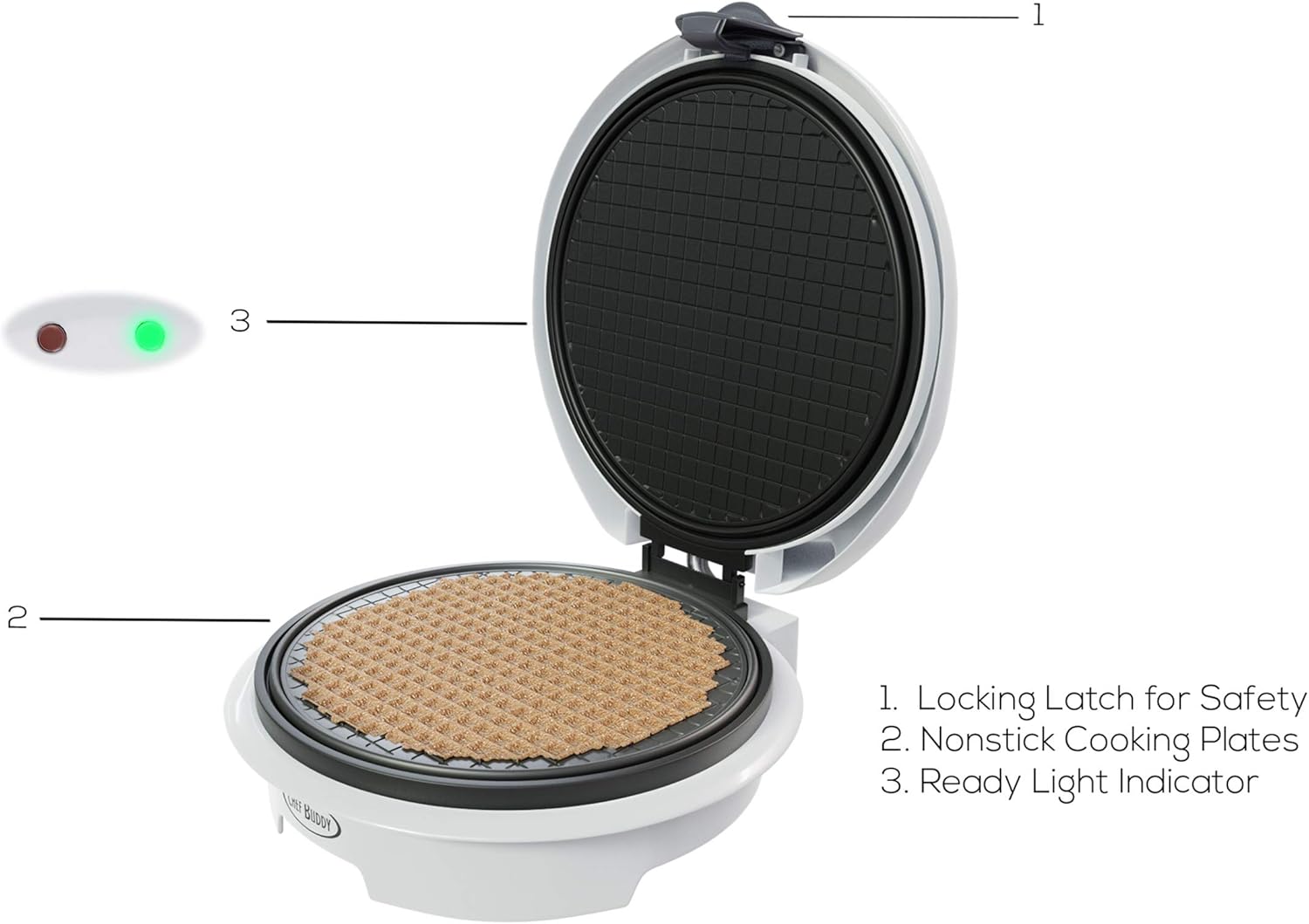 Electric Waffle Cone Maker wit - đánh giá và giá Kitchen Appliances Small